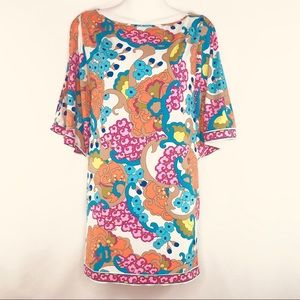Trina Turk Retro Psychedelic Mini Dress